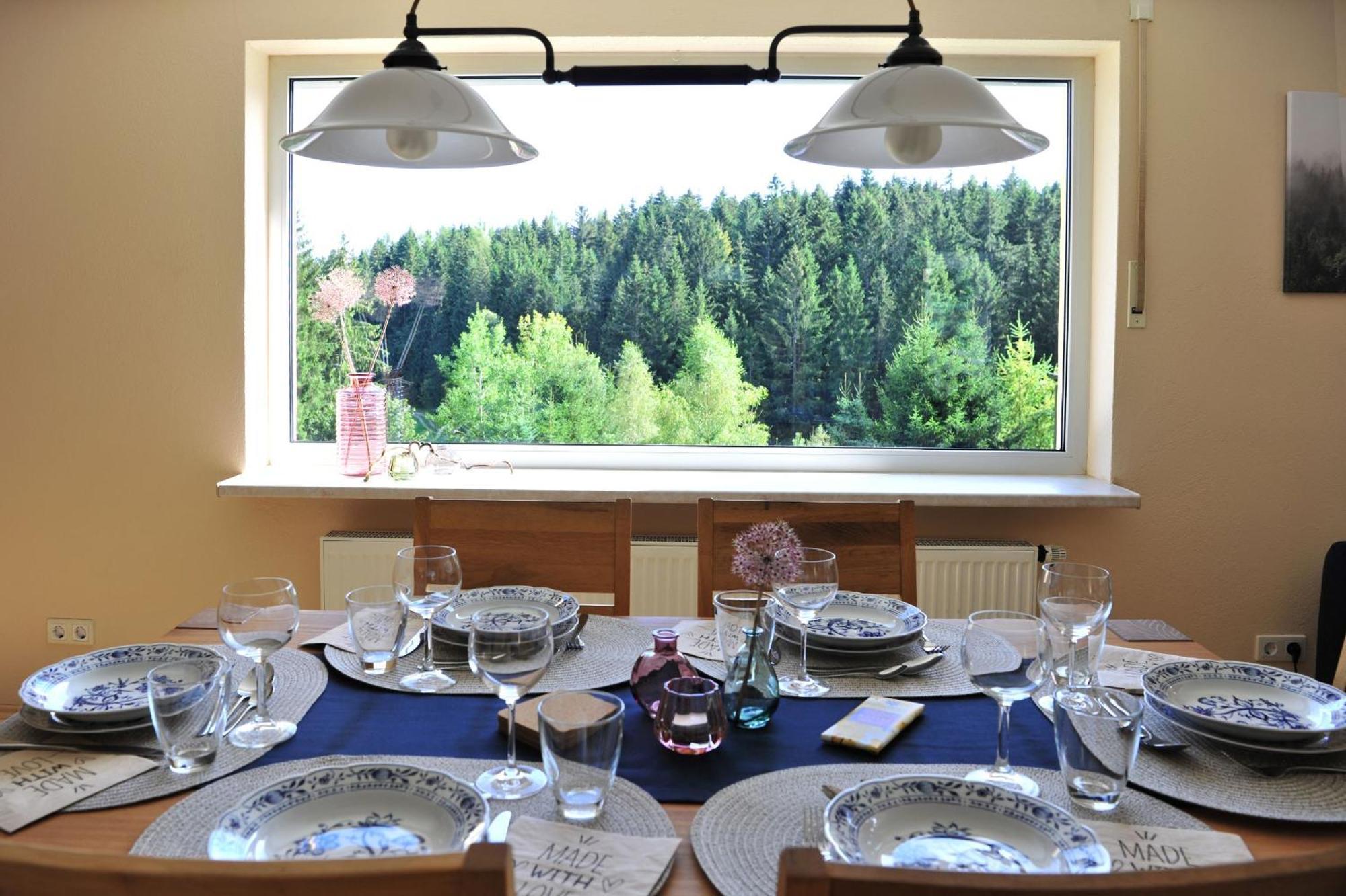 Exklusives Ferienhaus "Waldzauber" Ruhe Und Natur Pur Am Waldrand Geniessen Schoenheide Luaran gambar